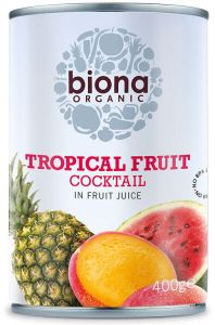 Organic Tropical Fruit Coctail 400G