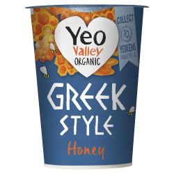 Organic Greek Style Yoghurt With Honey 450g