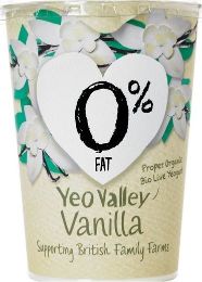 Yeo Valley Fat Free Vanilla Probiotic Yogurt 450g
