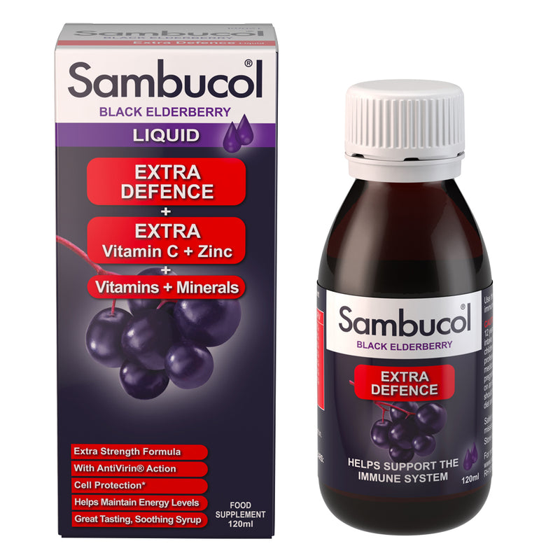 Sambucol Black Elderberry Extra Defence 120Ml