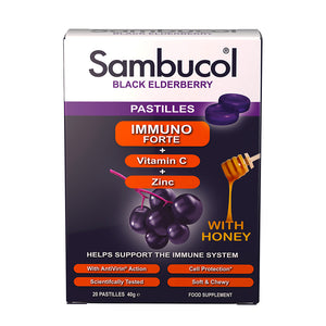 Organic Pastilles Immuno Forte + Vitamin C + Zinc 40g