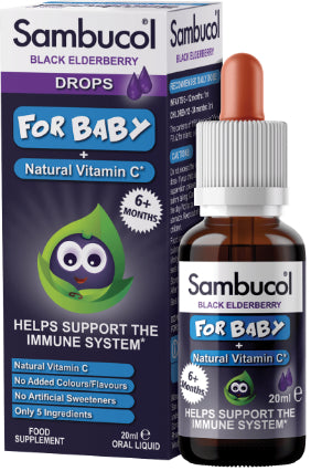 Organic Black Elderberry For Baby + Vitamin C 20ml