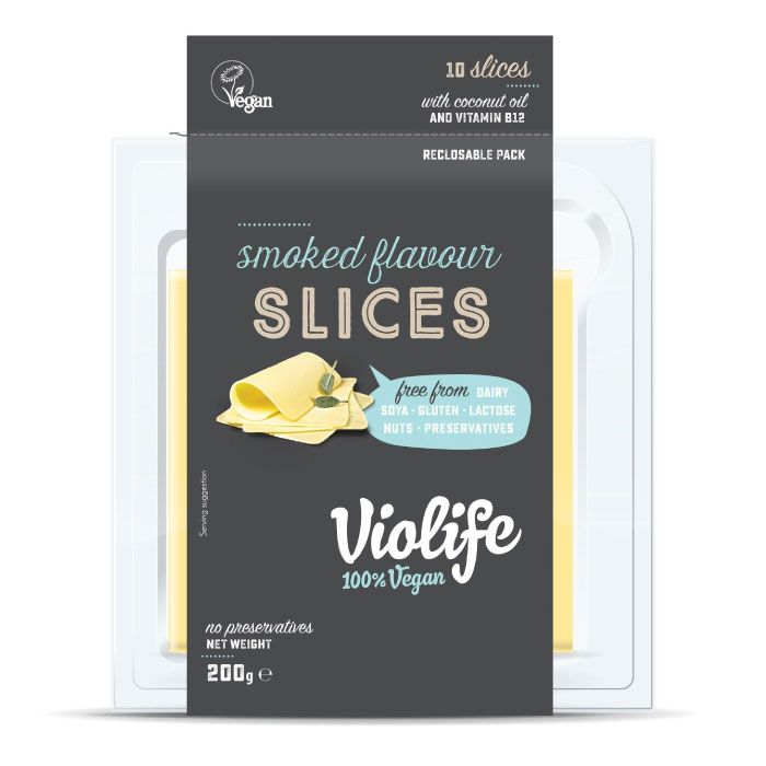 Organic Smoked Cheese Slices 200g