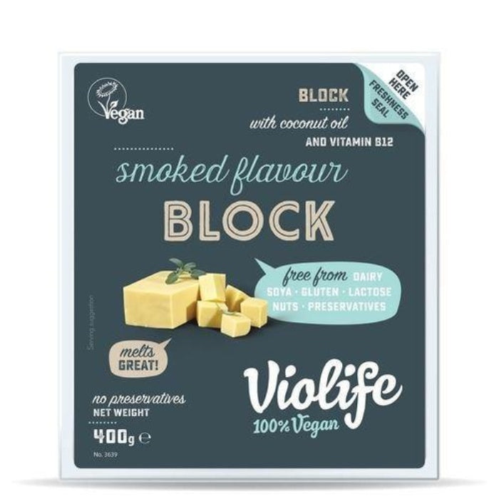 Organic Cheese Block Smoked 400G