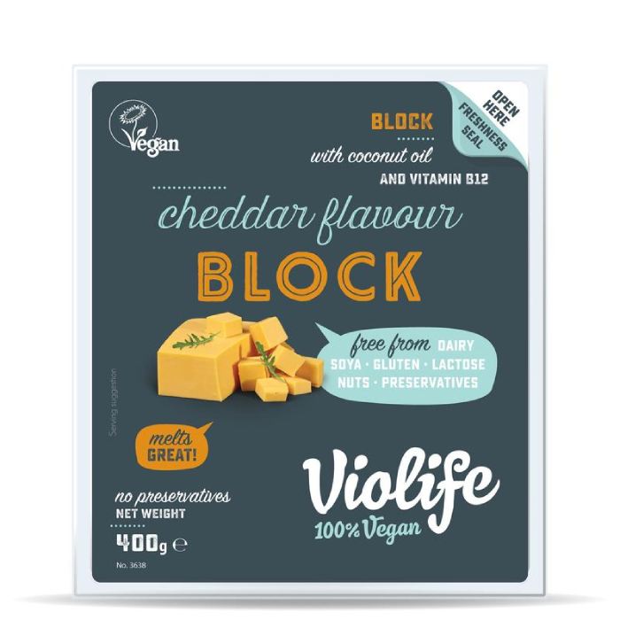 Organic Cheese Block Cheddar 400G