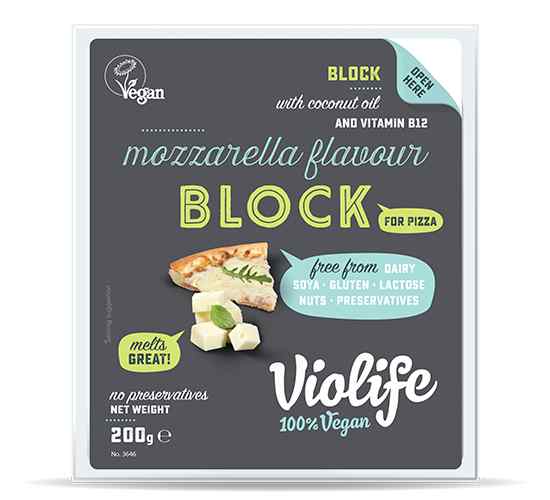 Organic Mozzarella Pizza Block 200g