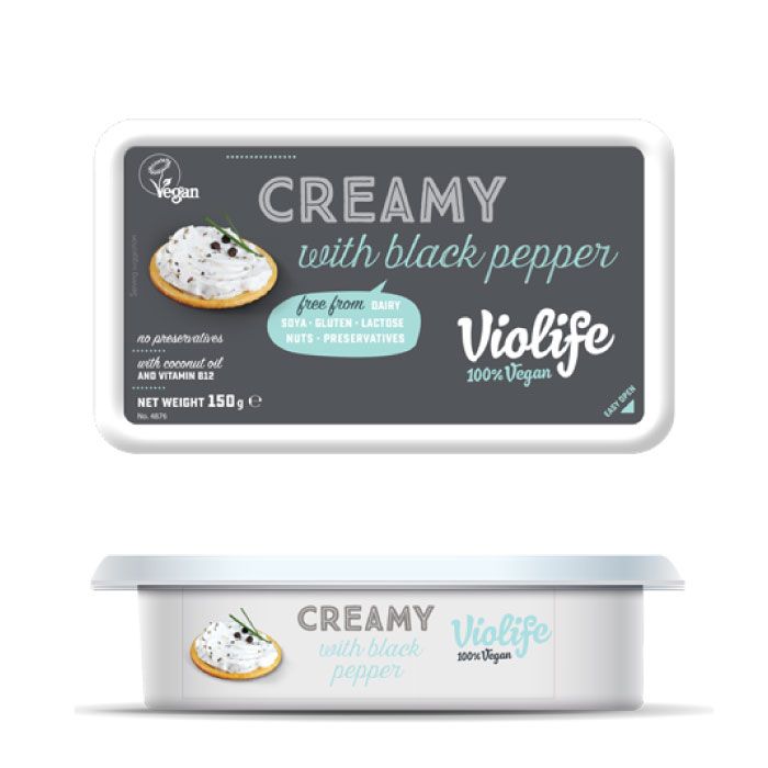 Violife Creamy W/Black Pepper 150G