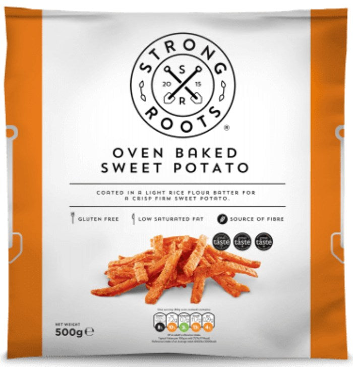 Strong Roots Oven Baked Sweet Potato Fries 500G