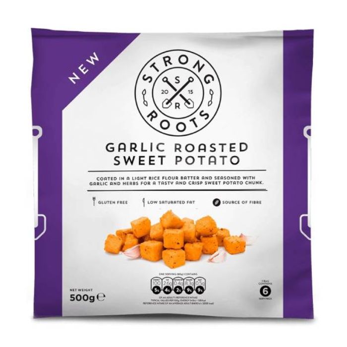 Strng Rts Garlic Roasted Sweet Potatoes 500G