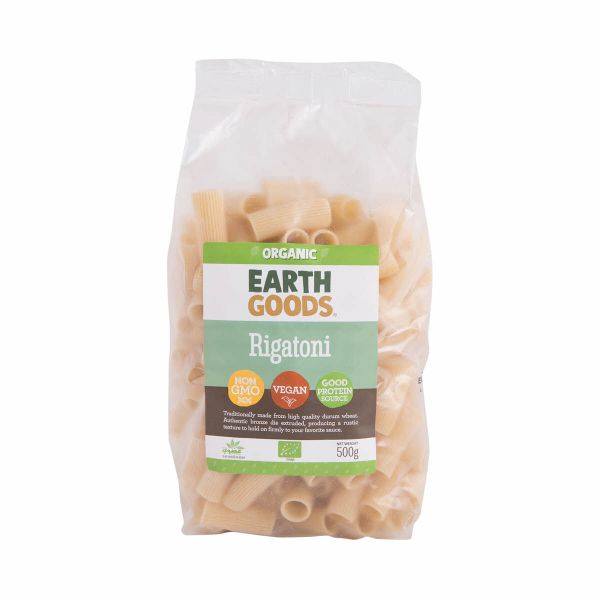 Earth Goods Organic Rigatoni 500G