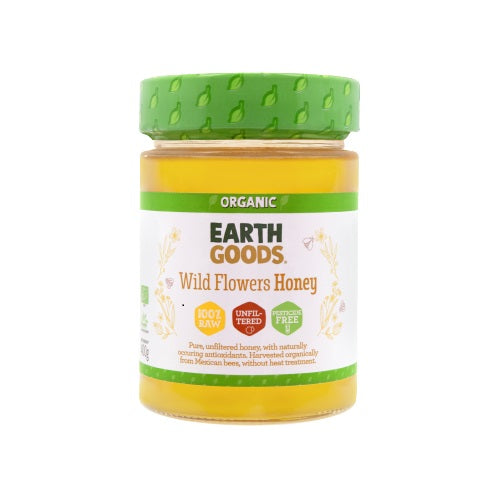 Earth Goods organic Honey Glass Jar Large 400G