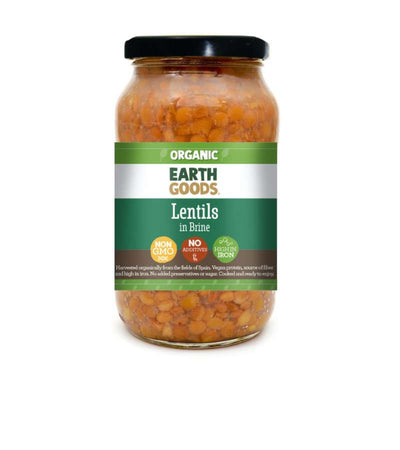 EARTH GOODS LENTILS IN BRINE 345GM