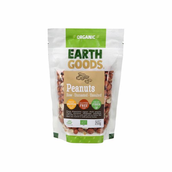 Earth Goods Organic Peanuts 250Gm