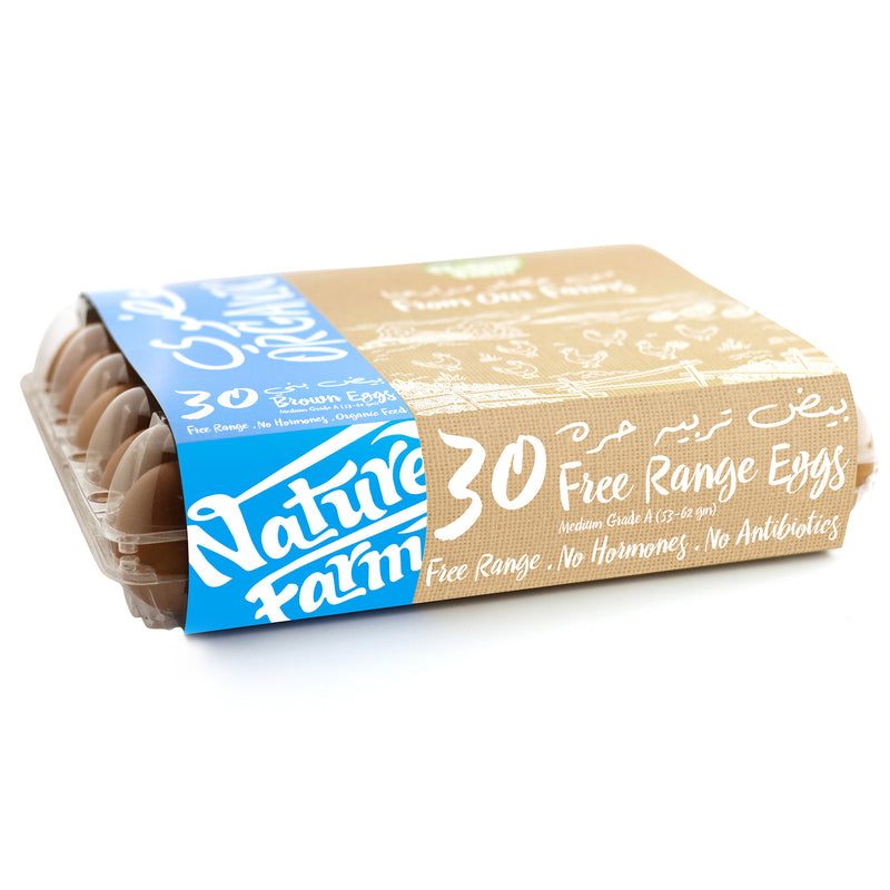 Nature Farm Organic vegan Brown Eggs 30pcs