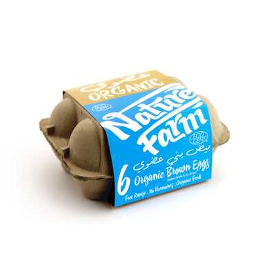 Nature Farm Organic Brown Eggs 6pc - Natures Farm -