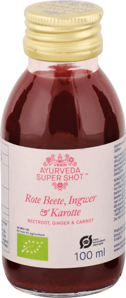 Ayurveda Super Shot-Beetroot,Giger&Carrot 100Ml