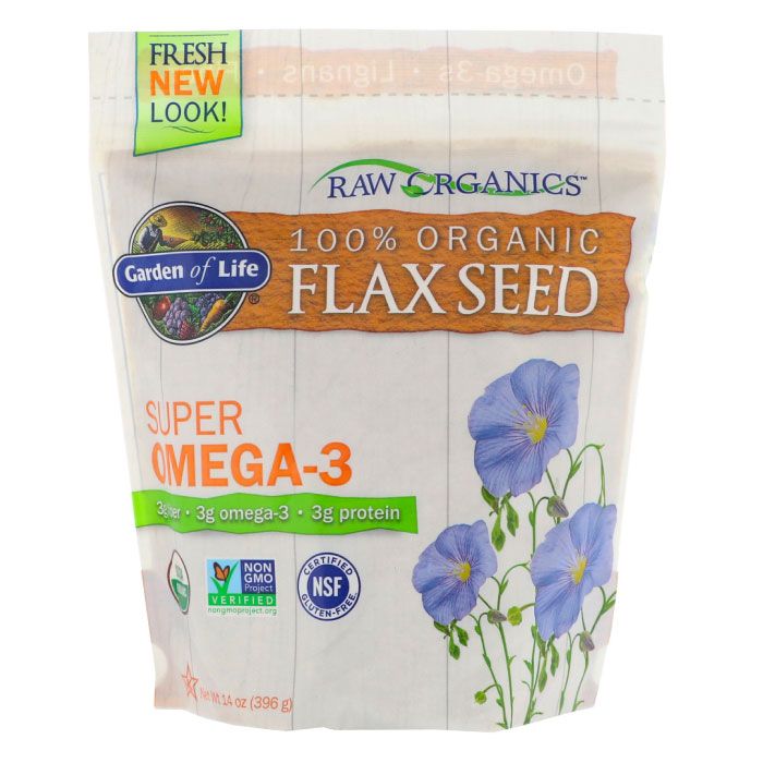 Raw Organic Ground Flax Seeds 14Oz