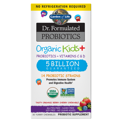 Dr Formulated Probiotics Organic Kids 30 Chewable - Garden Of Life -