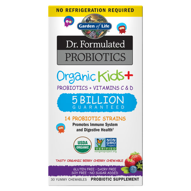 Dr Formulated Probiotics Organic Kids+ 30 Chewable