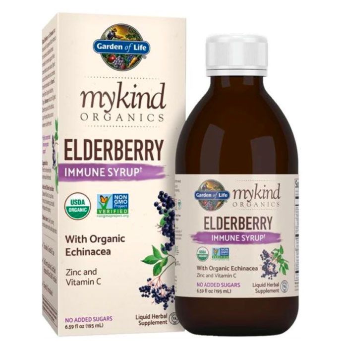 Garden Life Mykind organic Herbl Elderbery Syr 195Ml