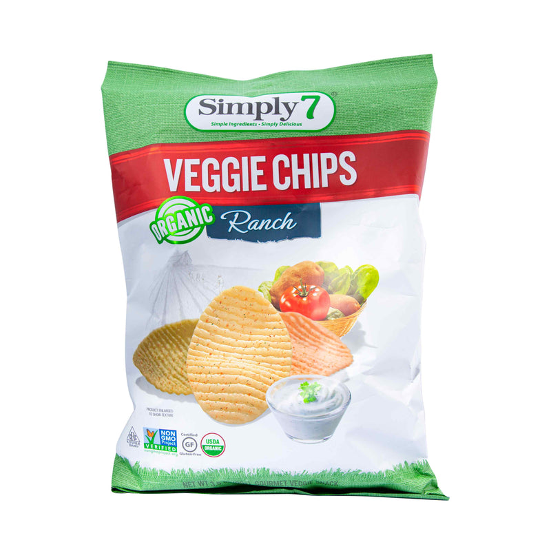 SIMPLY 7 ORG VEGGIE CHIPS RANCH 99GMS