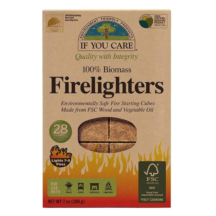 Organic Wood Firelighters Tablets 8Pcs