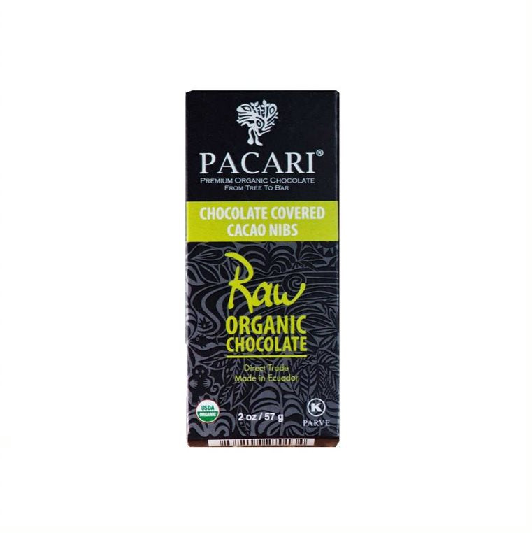 PACARI NIBS COVERED WITH ORG CHOCOLATE 57G