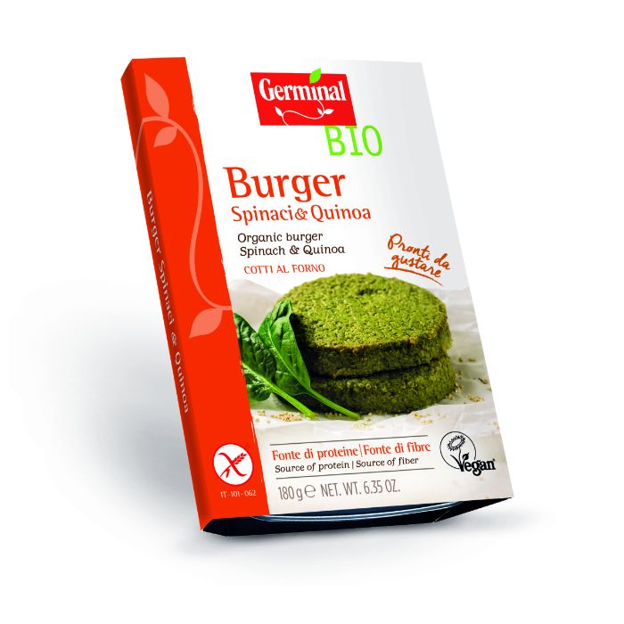Organic Veggie Burger Spinach & Quinoa 180g