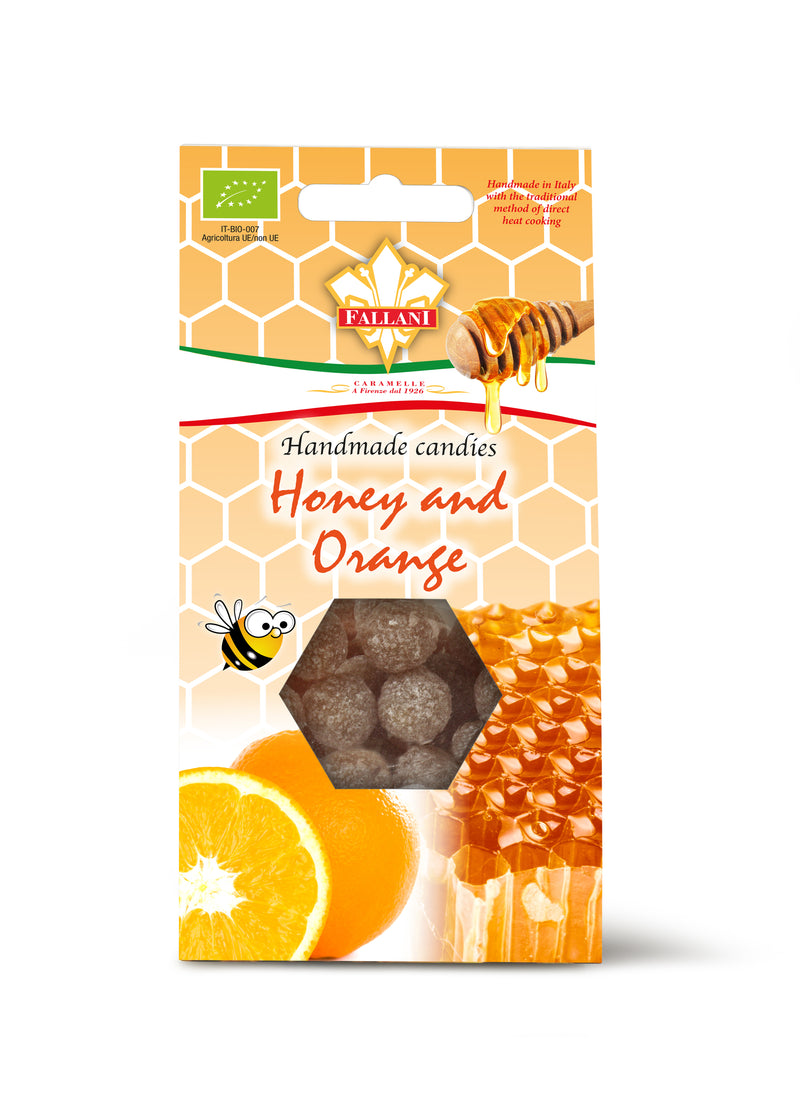 FALLANI HANDMADE CANDIES HONEY & ORANGE 90G