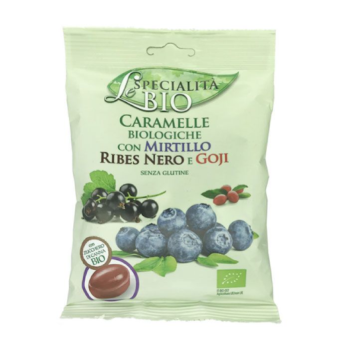 Organic Candy Blueberry  Blackcurrant & Goji 80g