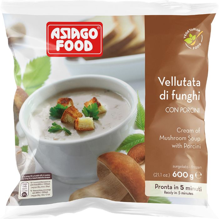 ASIAGO CREAM OF MUSHROOM SOUP W PORCINI600G