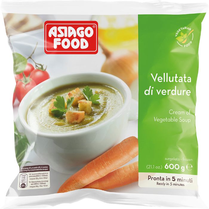Organic Frozen Cream Of Vegetable Soup 600g