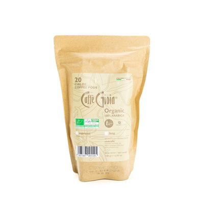 Organic 100% Arabica coffee pods 140g - Caffe Gioia -