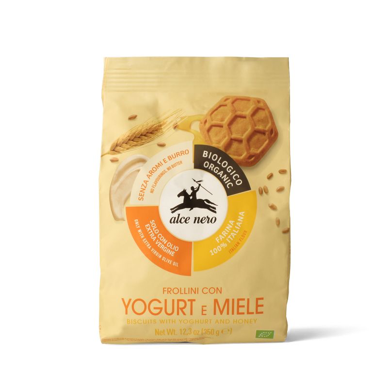 Organic yogurt & honey biscuits 350g