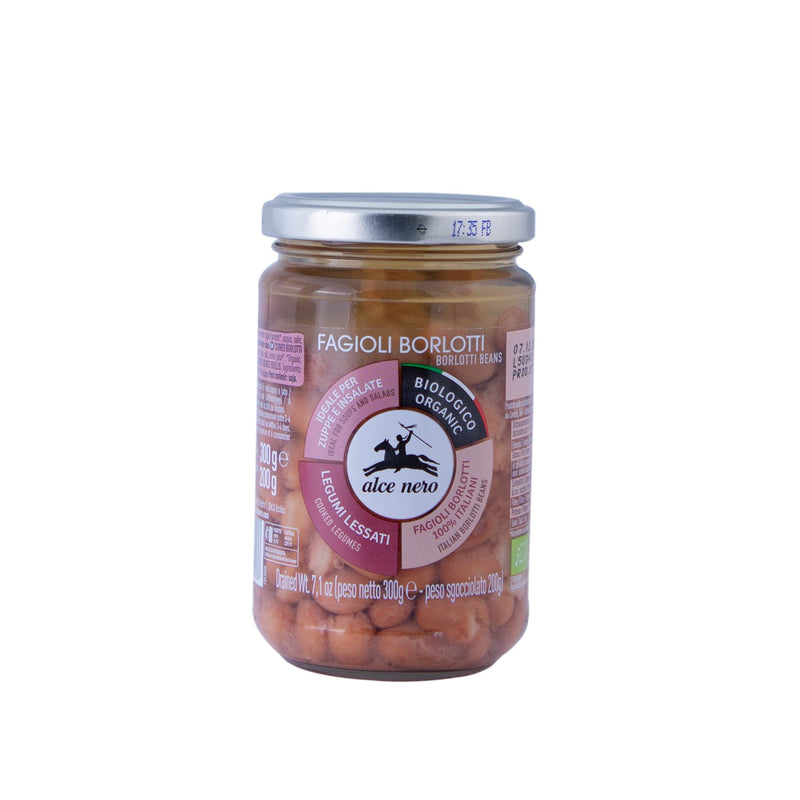 Organic Cooked Borlotti Beans 300g