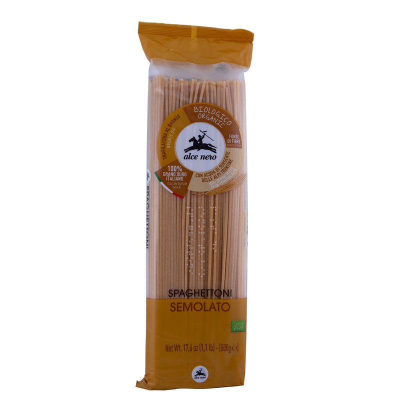 Organic Semi Whole Wheat Spaghettoni 500g