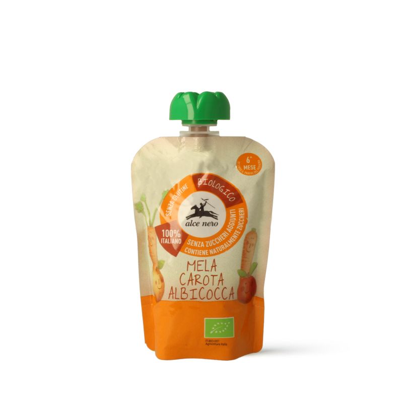 Apple Carrot and Apricot Puree
