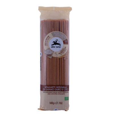 Organic Spaghetti Whole wheat & Chickpeas 500g - Alce Nero -
