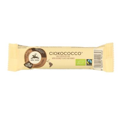 Organic Milk Chocolate Bar with Coconut Flakes & Mango 33g