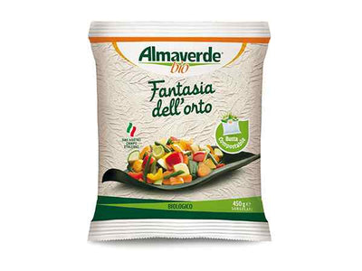 Organic Frozen Green Garden Fantasy Veg Mix 450g - Almaverde Bio -