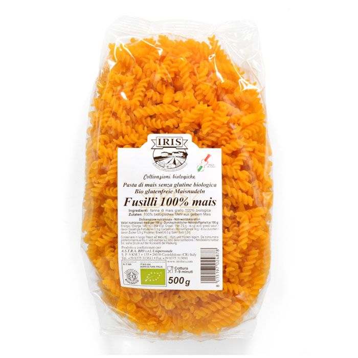 Organic 100% Corn Pasta Fusilli 500g