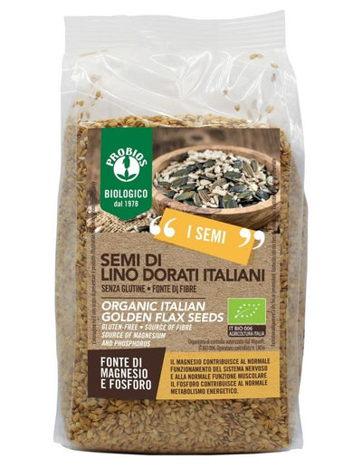 Organic Golden Flax Seeds  500g - Probios -