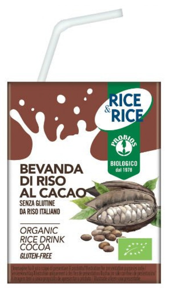 Organic Rice Drink With Cocoa 200ml