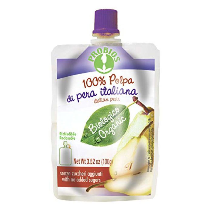 Organic 100% Italian Pear Pulp Doypack 100g