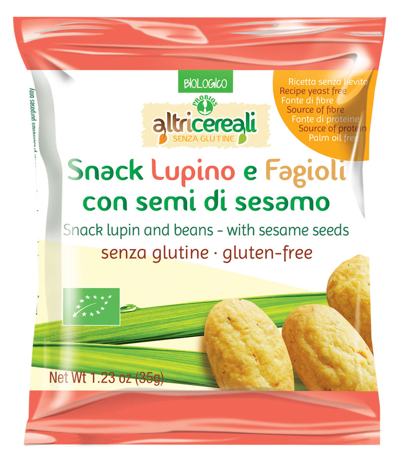 Organic Snack with Lupin Beans Sesame Seeds 35g