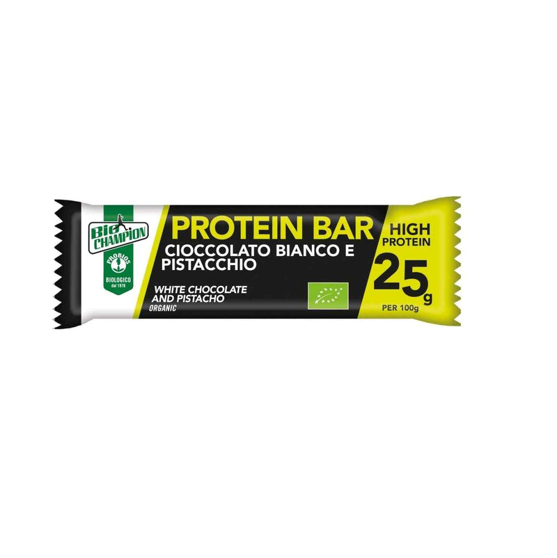 Organic Protein Bar with White Chocolate Pistachio 40g