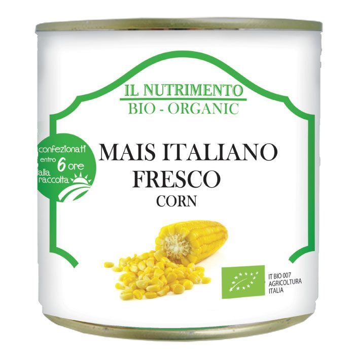 Organic Corn Natural In Brine 160g