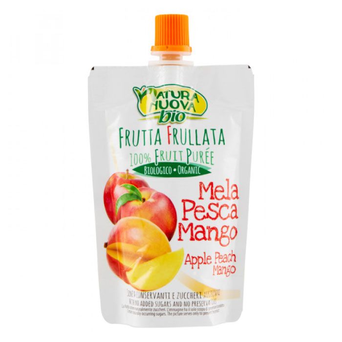 Organic Apple Peach & Mango Puree 100g