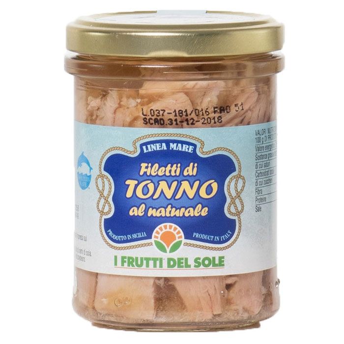 Organic Tuna Fillets in Spring Water 200g