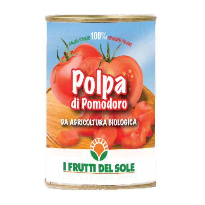 FRUTTI DELSOL ORG. CHOPPED ITALIAN TOM 400G